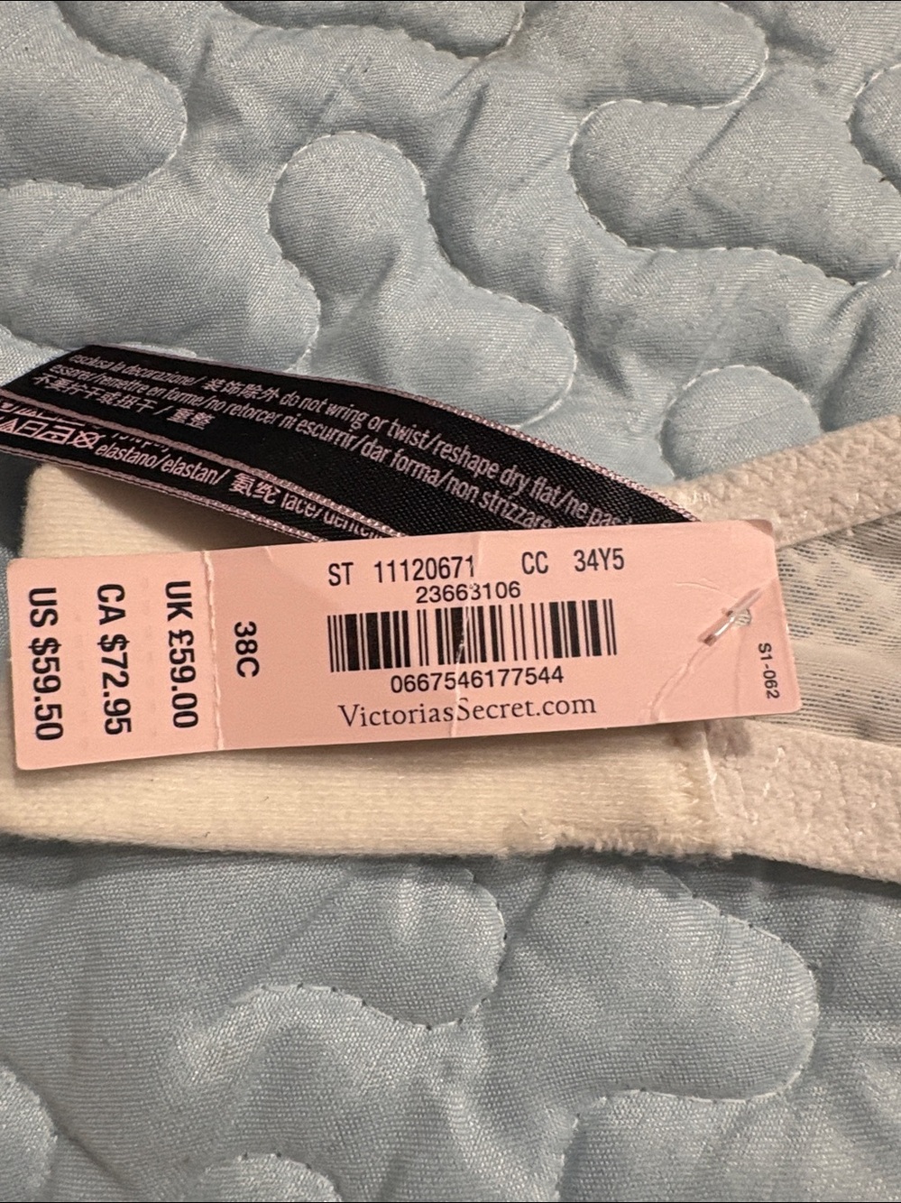 Victoria's Secret Pale Pink Lace Demi Bra nwt - Picture 5 of 5